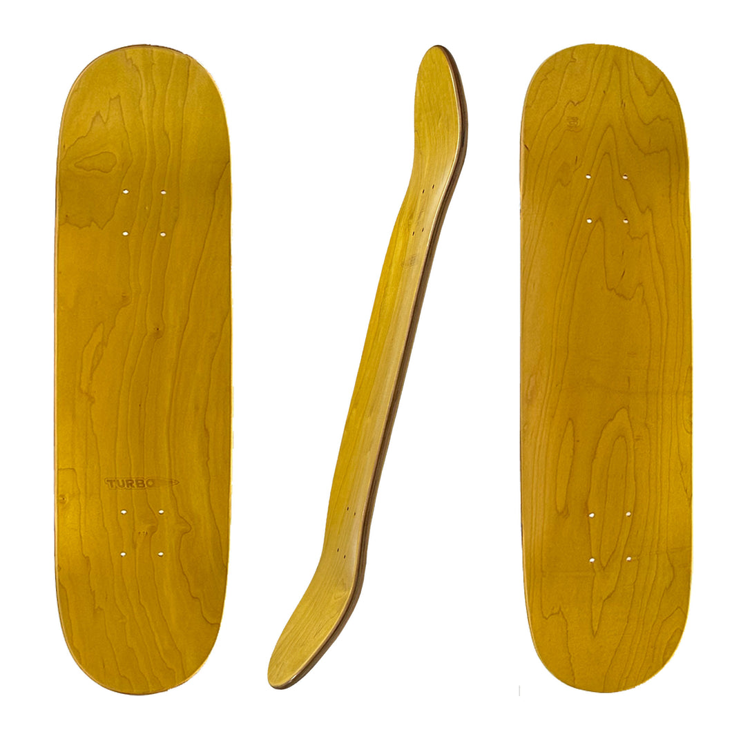 TURBO 7.75 3-Layer Stained Skateboard Deck