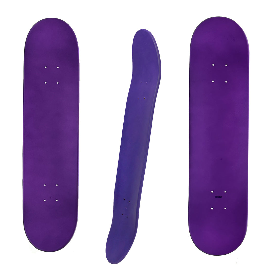 SPEED 7.75 Inch Dipped in Purple Skateboard Deck