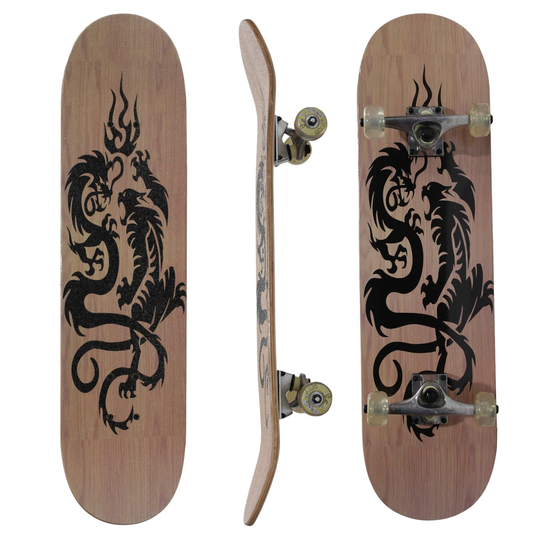 VIGOR 8.0 Complete Skateboard - Dragon Tiger Fight